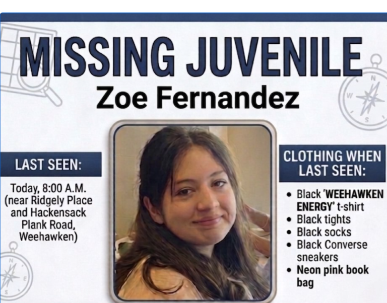 Weehawken Police Seek Public’s Help In Finding Missing Female Juvenile