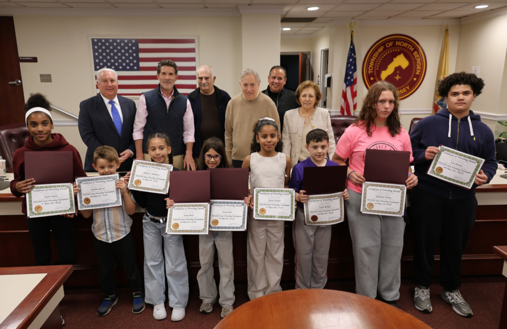 North Bergen Honors Young Wrestlers for State Tournament Achievements