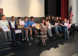 Moving Up Ceremony For Roosevelt School 6th Graders