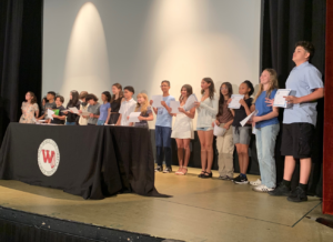 Moving Up Ceremony For Roosevelt School 6th Graders