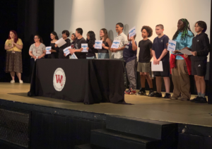 Moving Up Ceremony For Roosevelt School 6th Graders