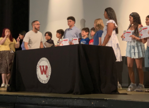 Moving Up Ceremony For Roosevelt School 6th Graders