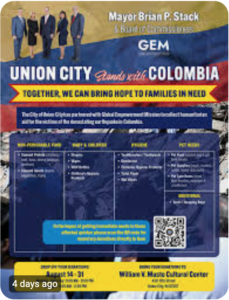 Union City Collects Donations For Colombian Earthquake Victims