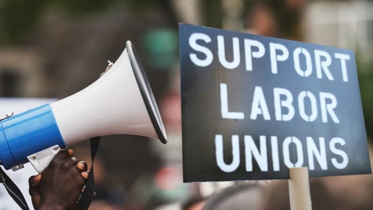 New Jersey State AFL-CIO campaign materials tied to workplace AI legislation
