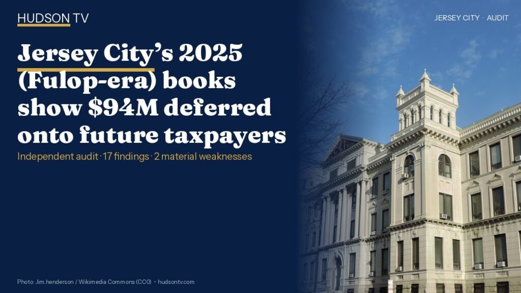 Jersey City’s 2025 (Fulop-era) books show $94M deferred onto future taxpayers, audit finds