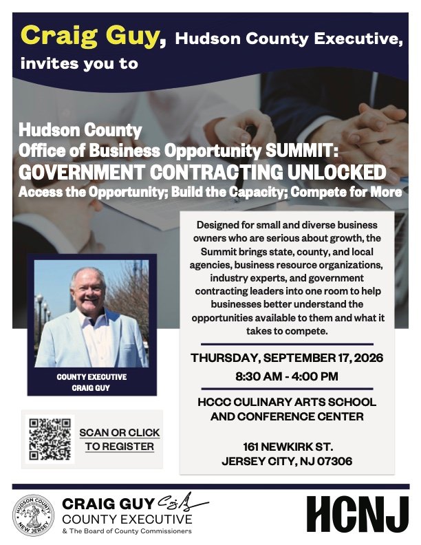 Hudson County Business Resource Summit This Thursday — Free Event Focused on Government Contracting