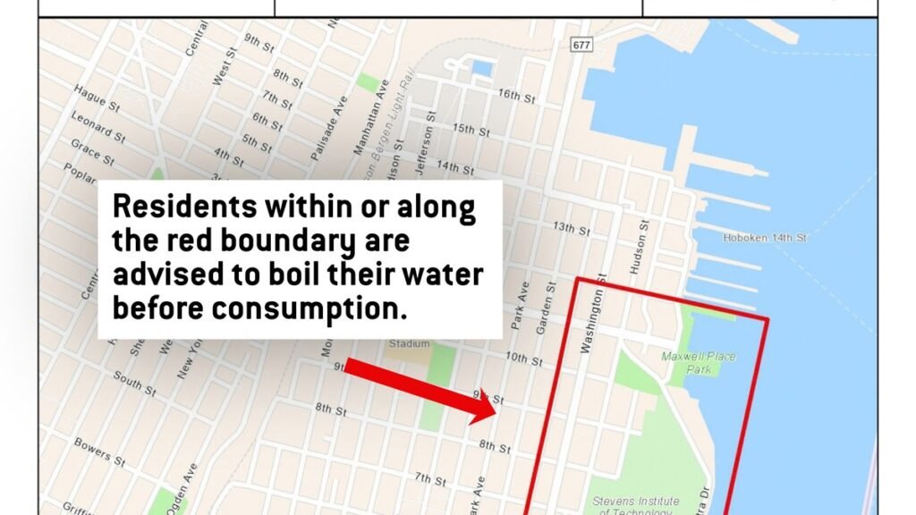 Hoboken limited boil-water advisory: Second–12th, Bloomfield to Sinatra after main break