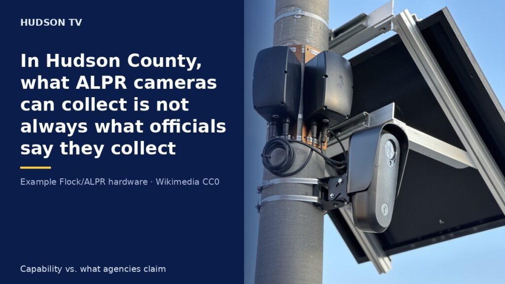 In Hudson County, what ALPR cameras can collect is not always what officials say they collect