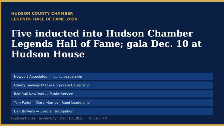 Hudson County Chamber Legends Hall of Fame 2026 gala graphic