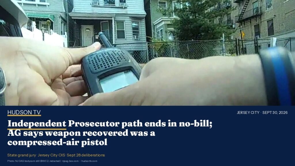 Independent Prosecutor path ends in no-bill; AG says weapon recovered was a compressed-air pistol