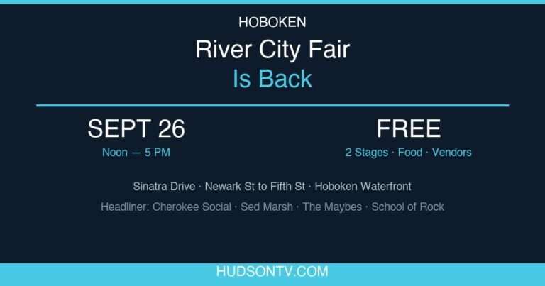 Hoboken Is Bringing Back the River City Fair — Free Waterfront Festival Sept. 26 With Two Live Stages