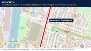 East Newark, N.J. calls noon meeting to throw out all bids for Grant Avenue paving job