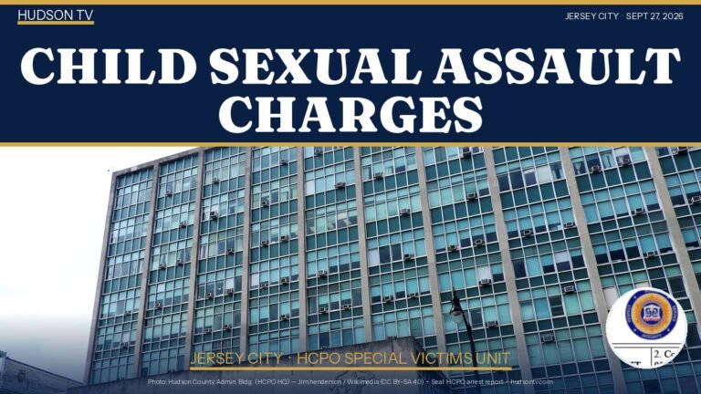 Hudson TV graphic: child sexual assault charges, Jersey City HCPO Special Victims Unit