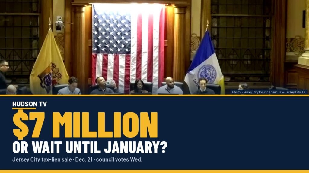 Jersey City Council clashes over Dec. 21 tax-lien sale — vote Wednesday