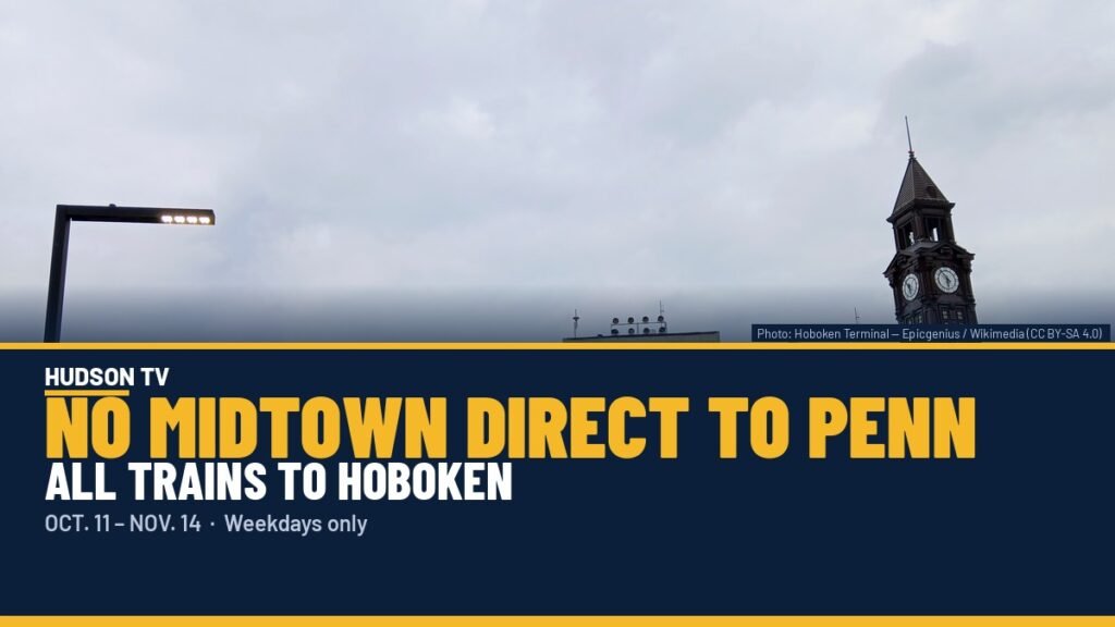 PATH adds rush-hour trains at Hoboken as every weekday Midtown Direct train heads there for five weeks