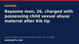 Bayonne Man, 26, Charged With Possessing Child Sexual Abuse Material After Kik Tip, Prosecutor Says