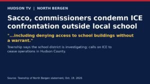 North Bergen's Sacco and commissioners condemn ICE confrontation outside local school, vow to deny agents access to school buildings without a warrant