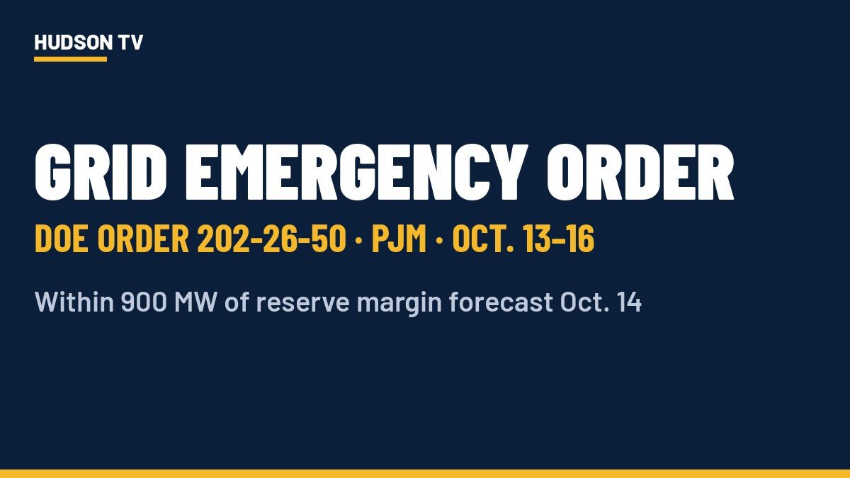 DOE Issues Emergency Grid Order for PJM as Region Nears Reserve Limit; No Conservation Call Yet for NJ