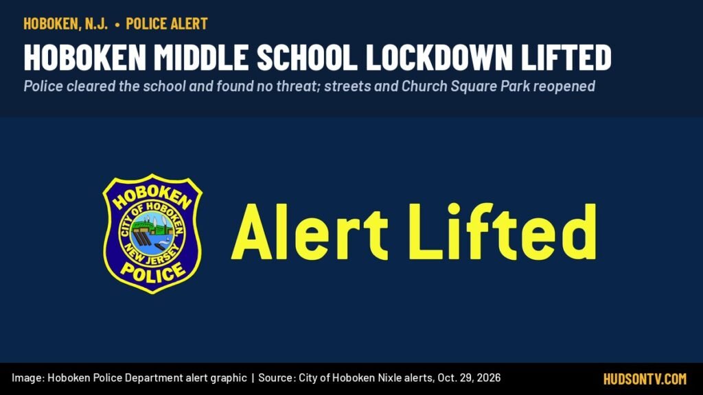 Hoboken Middle School lockdown lifted after police find no threat