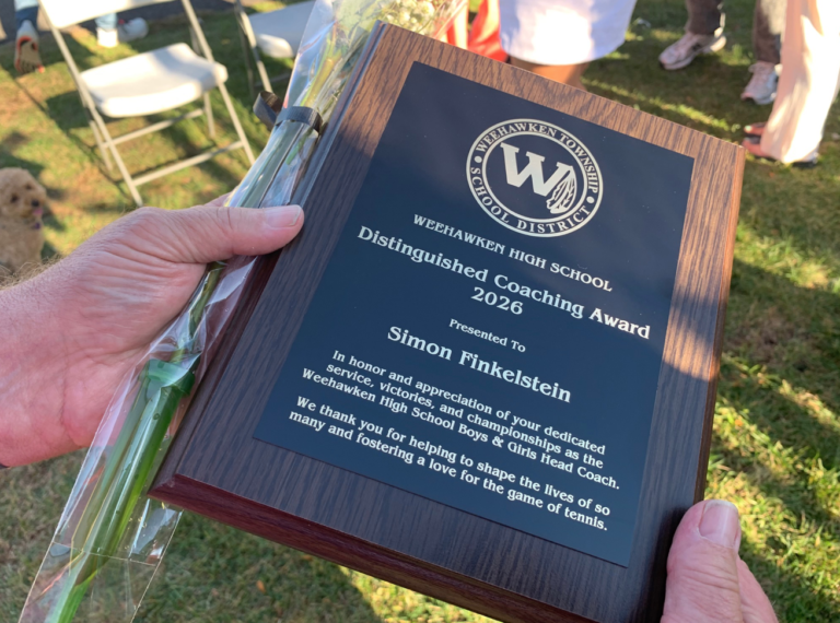 Weehawken High School Honors Retired Tennis Coach